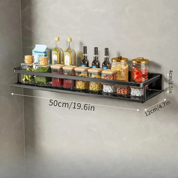 Modern Black Kitchen Shelf