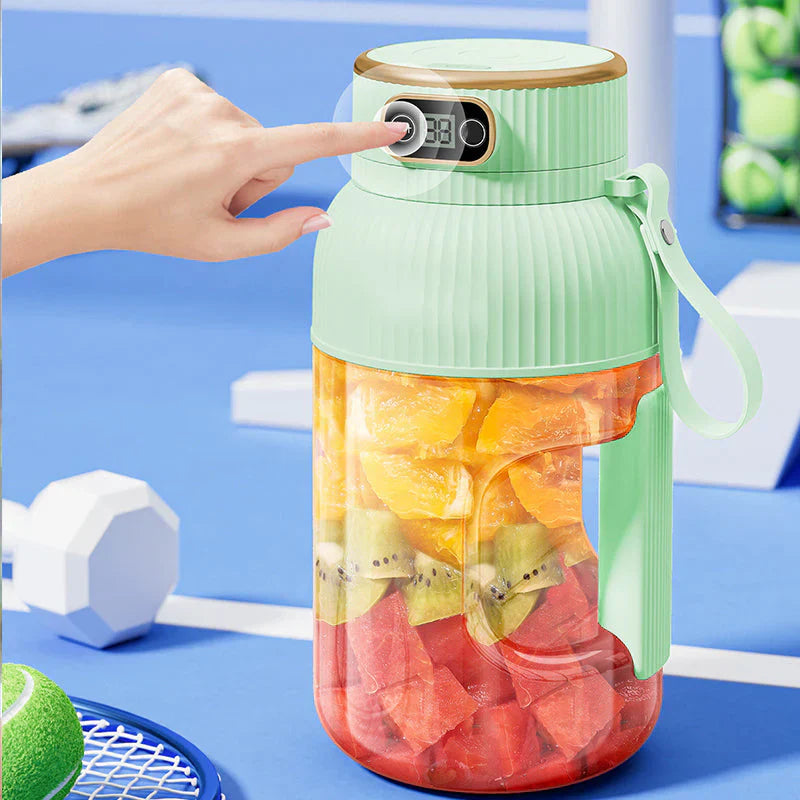 Portable Blender with Double Lid, USB Charging - For Smoothies, Food Storage